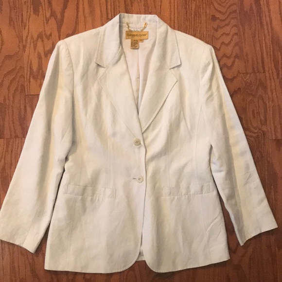 Classified Entier Petites Linen Blend Blazer - Picture 1 of 6